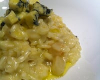 Risoto de gorgonzola e pêra