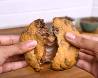 Cookie recheado com nutella