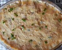 Torta de bacalhau com requeijão