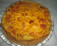 Torta cremosa de salsicha