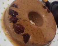 Manjar de coco com calda de abacaxi