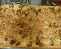 Omelete de forno com linguiça