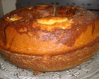 Bolo de café e nozes