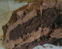 Bolo mousse de chocolate