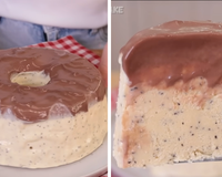 Sorvetão de maracujá com cobertura de chocolate fácil de fazer e refrescante