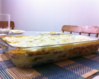 Lasanha Andésa (Lasanha de Frango com Calabresa)