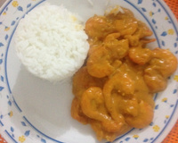 Estrogonofe de camarão