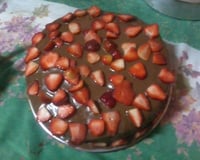 Bolo de morango e chocolate