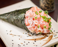 Temaki philadelphia (salmão e cream cheese)