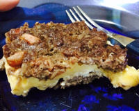 Bolo de carne moída e philadelphia