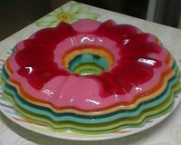 Gelatina Colorida em camadas