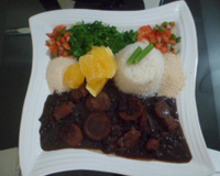 Feijão preto com carne seca