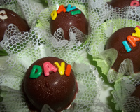 Bombom de chocolate com recheio de maracujá