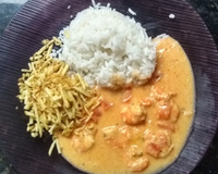 Camarão com requeijão