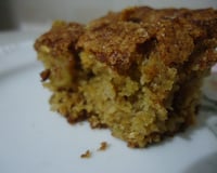 Bolo de maçã com granola