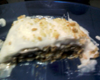 Pavê de chocolate com biscoito maizena