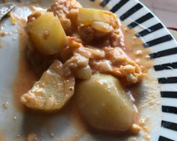 Fillé de peixe com batatas