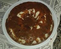 Manjar de coco com calda de abacaxi