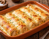 Rolinhos de frango, milho e molho branco: a receita caseira ideal para uma refeição diferente