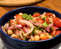 Salada de grão-de-bico