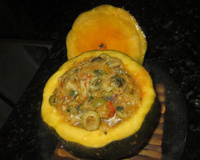 Bacalhau da Má na moranga.