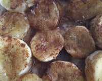 Banana de microondas com canela e açúcar