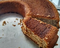 Bolo de banana e aveia