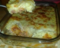 Escondidinho de linguiça