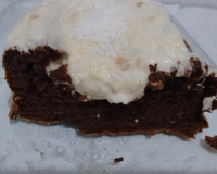 Bolo de cacau e biomassa de banana verde