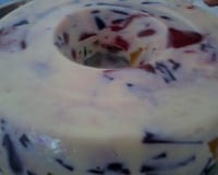 Gelatina colorida sem carboidrato