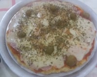 Pizza fácil feita na boca do fogão