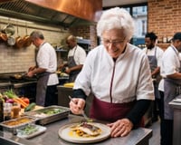 Ela tem 92 anos, é dona de um império gastronômico e ainda vai até a cozinha para provar cada prato