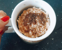 Bolo de caneca de aveia sem glúten