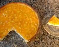 Torta gelada de pêssego da Bianca