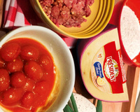 Polpetone recheado com queijo prato