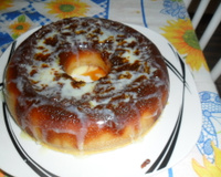 Pudim de pão no micro-ondas