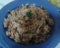Arroz carreteiro de churrasco