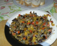 Antepasto com berinjela