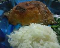 Frango assado com maionese
