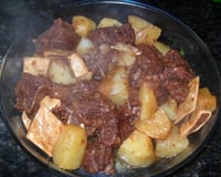 Costela de boi com batatas