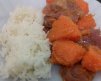 Lingüiça com abóbora