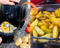 Essa é a batata na airfryer que a minha família quer comer todos os dias: fácil de fazer e deliciosa