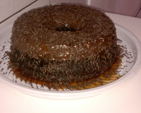 Bolo pudim de chocolate