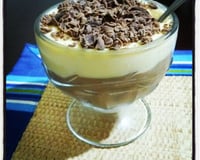 Mousse de maracujá com chocolate