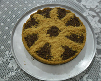 Torta de chocolate com amendoim