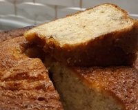 Bolo de banana nanica