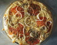 Torta de pizza cremosa