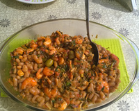 Feijão com camarão