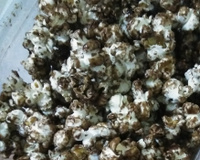 Pipoca com chocolate maravilhosa