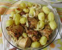 Frango com batatas ao forno